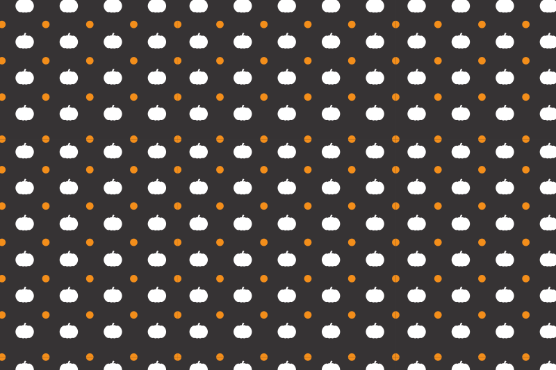 Set de table citrouille et pois - TenStickers