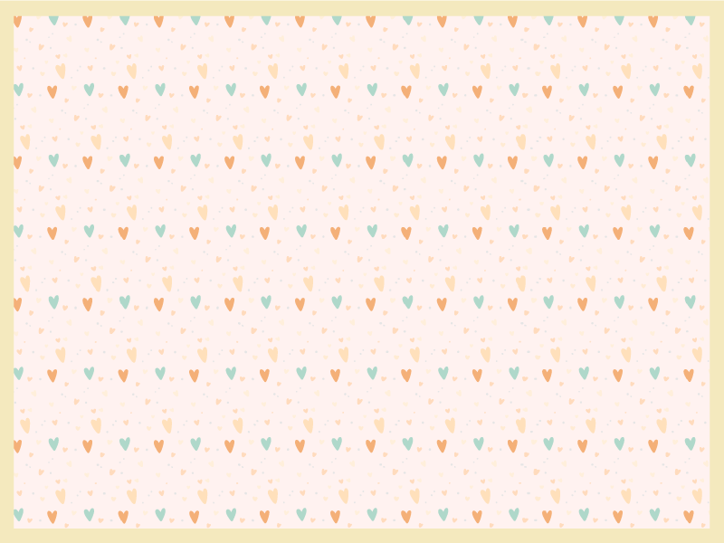 Set de table enfant fond à motifs coeurs - TenStickers
