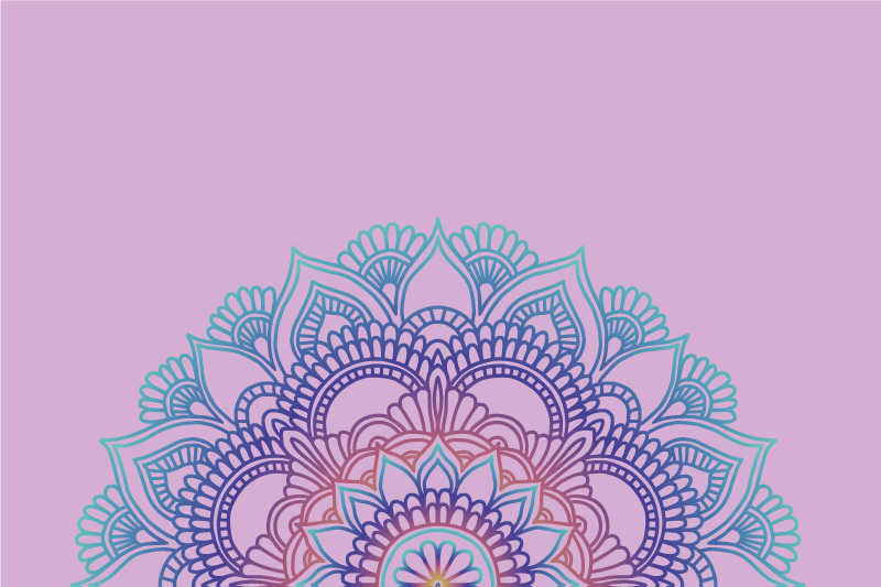 set de table original Demi mandala - TenStickers