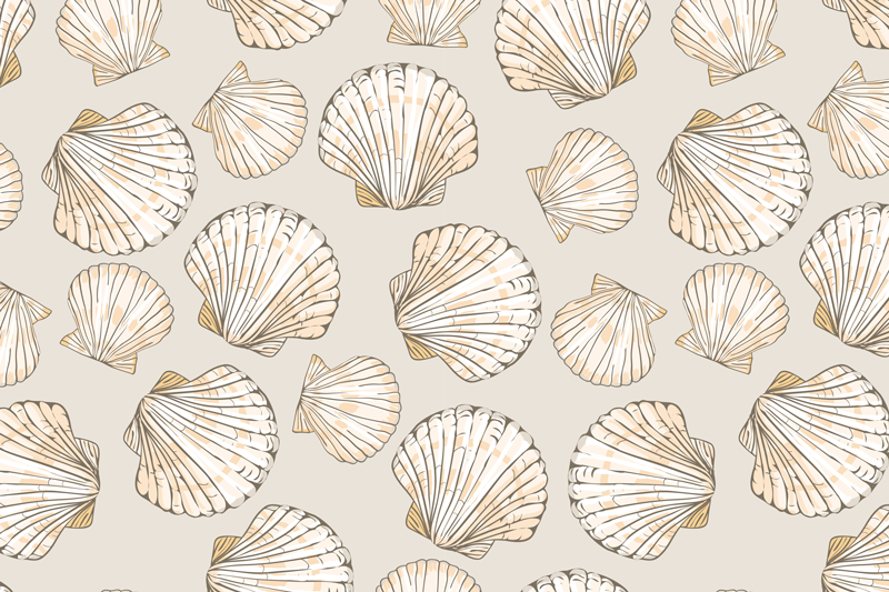 Set de table motif coquillages - TenStickers