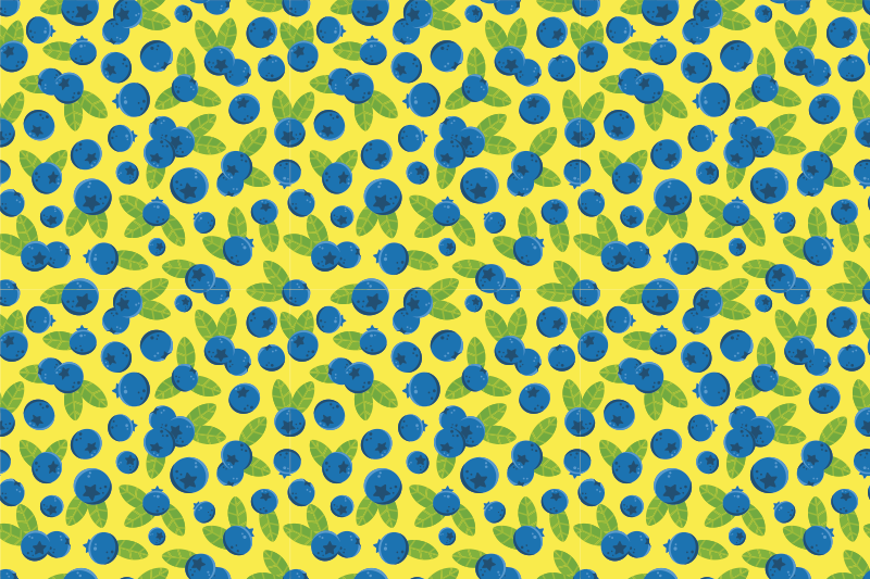 Set de table original motif myrtille coloré - TenStickers