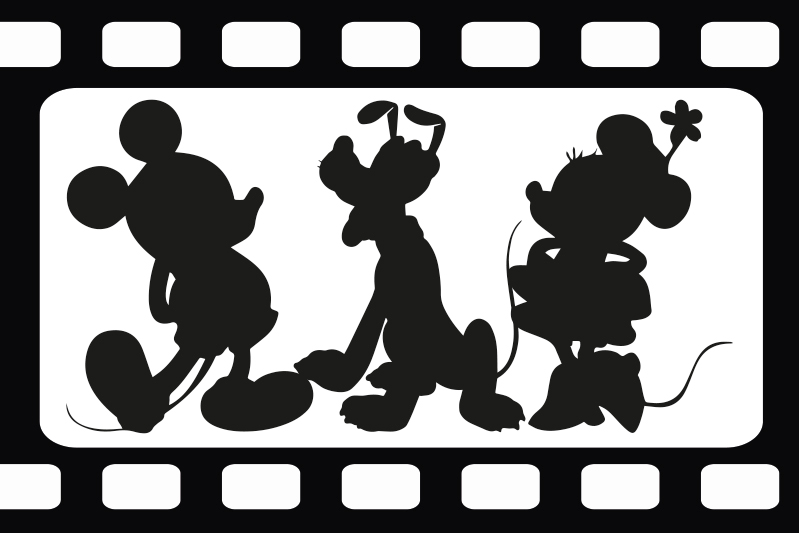 Set de table enfant silhouettes de personnages animés - TenStickers