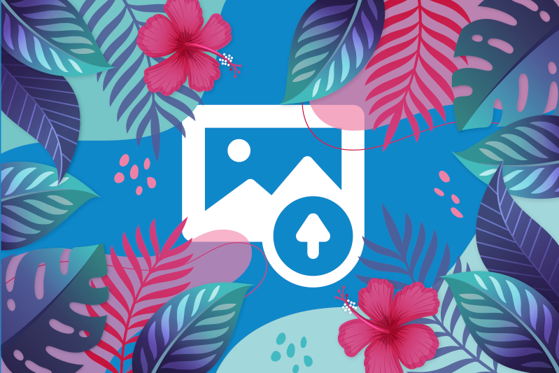 Set de table original feuilles tropicales colorées - TenStickers