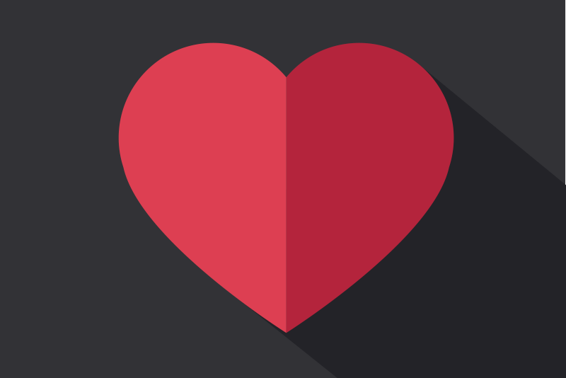 Set de table original en forme de cœur - TenStickers