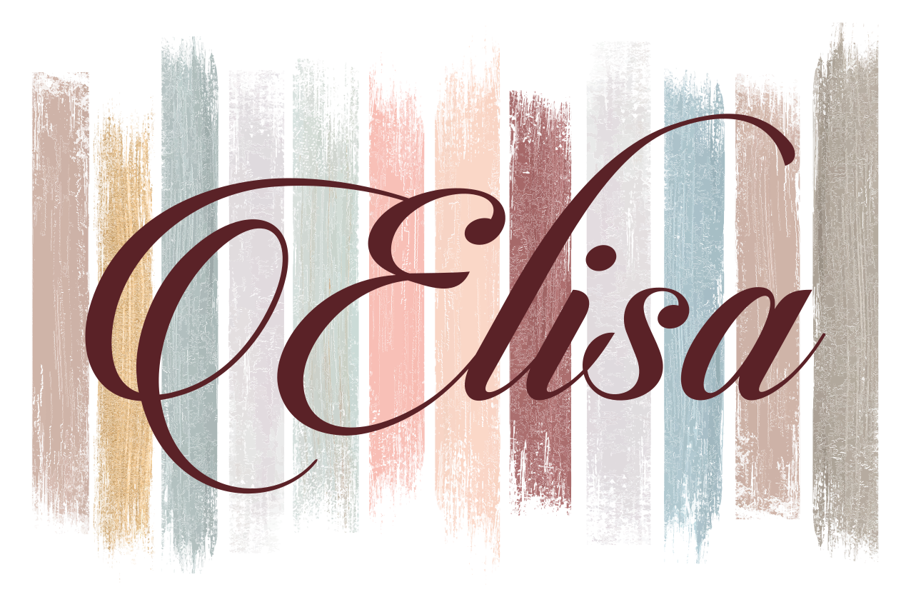 Set de table original Coups de pinceau de couleur terre - TenStickers