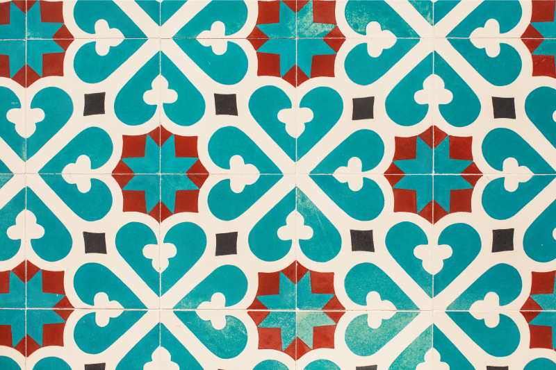 Set de table concept géométrique vivant - TenStickers
