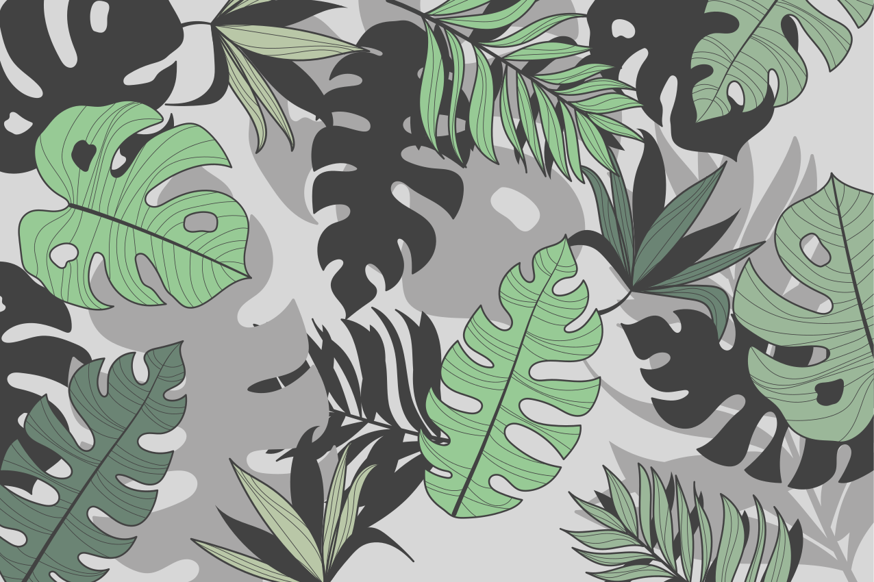 Set de table motif feuilles tropicales - TenStickers