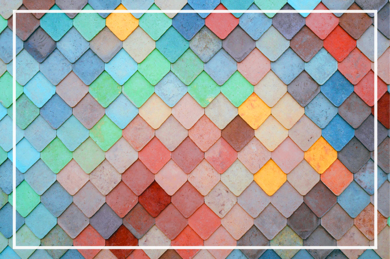 Set de table motif carreaux colorés - TenStickers