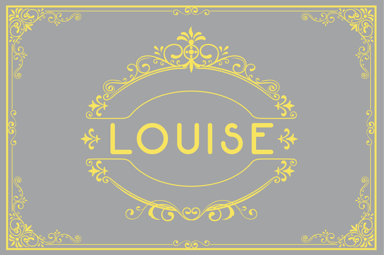 Set de table avec prénom affichage élégant - TenStickers