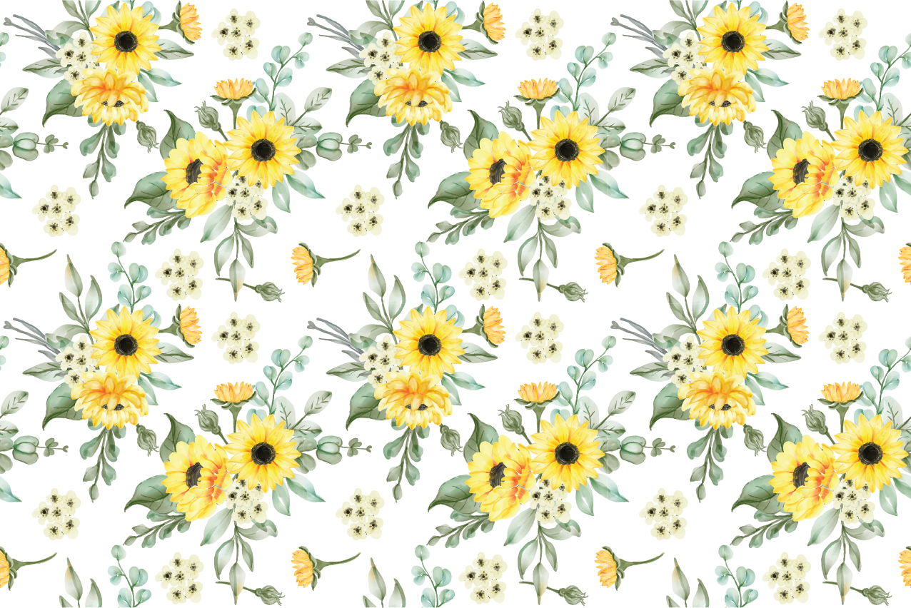 Set de table original motif floral tournesol - TenStickers