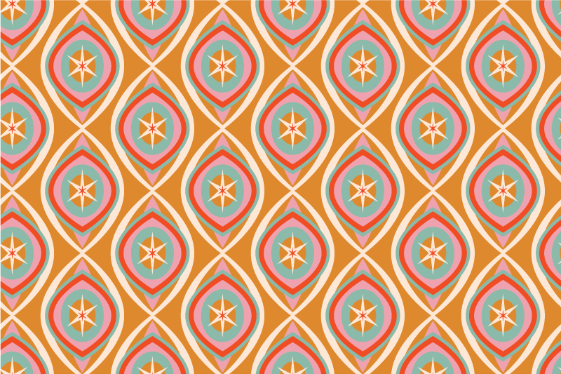 Set de table original motif étoilé coloré - TenStickers