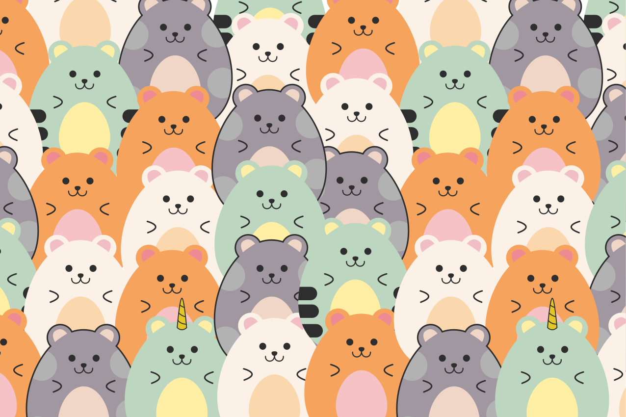 Set de table enfant visages d'animaux adorables - TenStickers