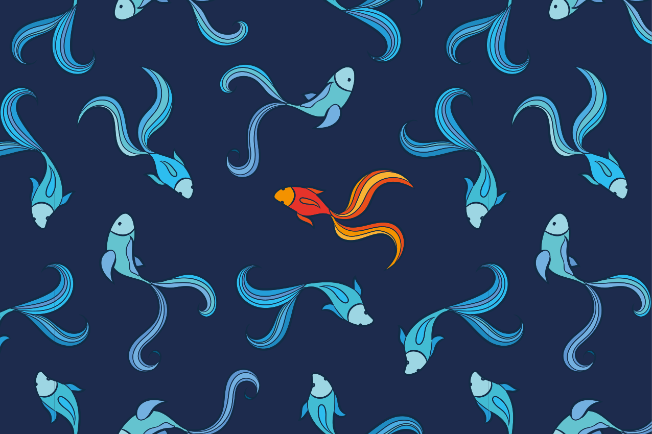 Set de table original motif poisson vibrant - TenStickers