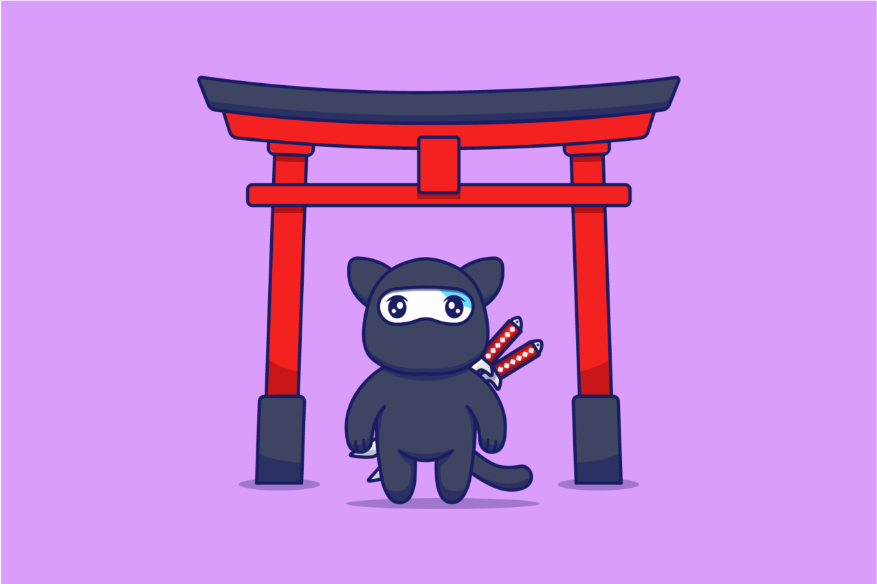 Set de table original personnage ninja mignon - TenStickers