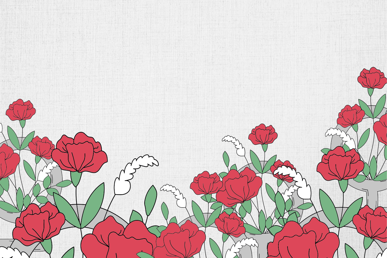 Set de table original motif floral avec feuilles - TenStickers