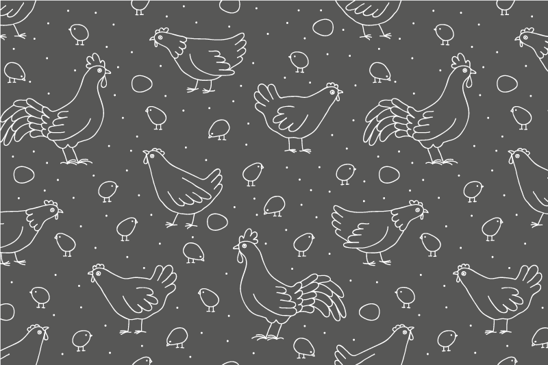 Set de table original bol charmant de poule - TenStickers