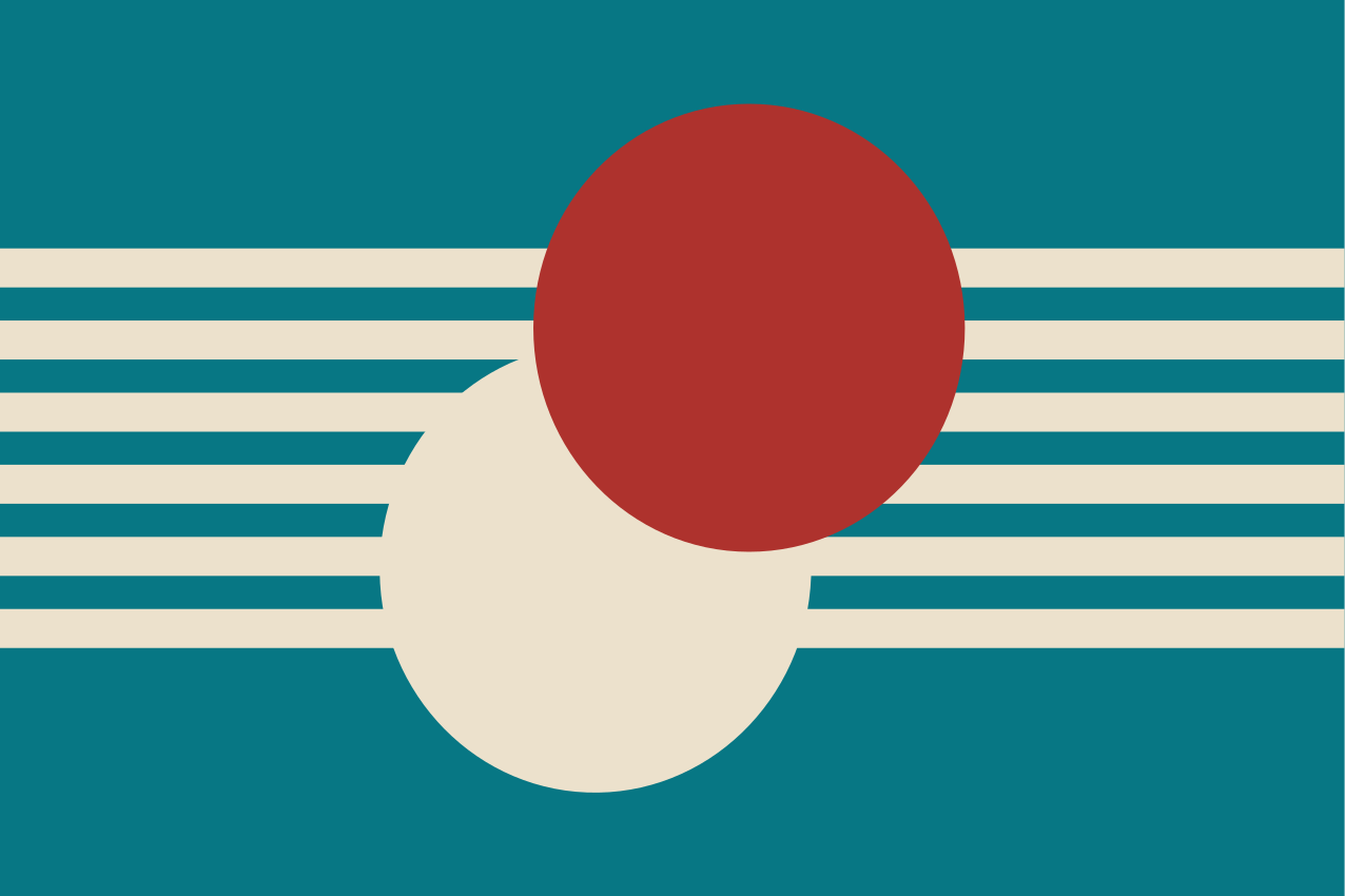 Set de table moderne formes colorées abstraites - TenStickers