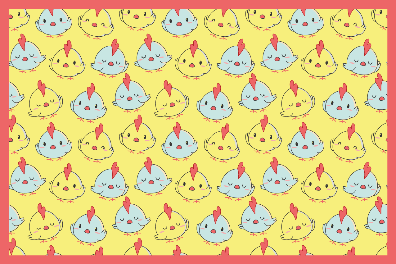 Set de table enfant motif poussin mignon - TenStickers