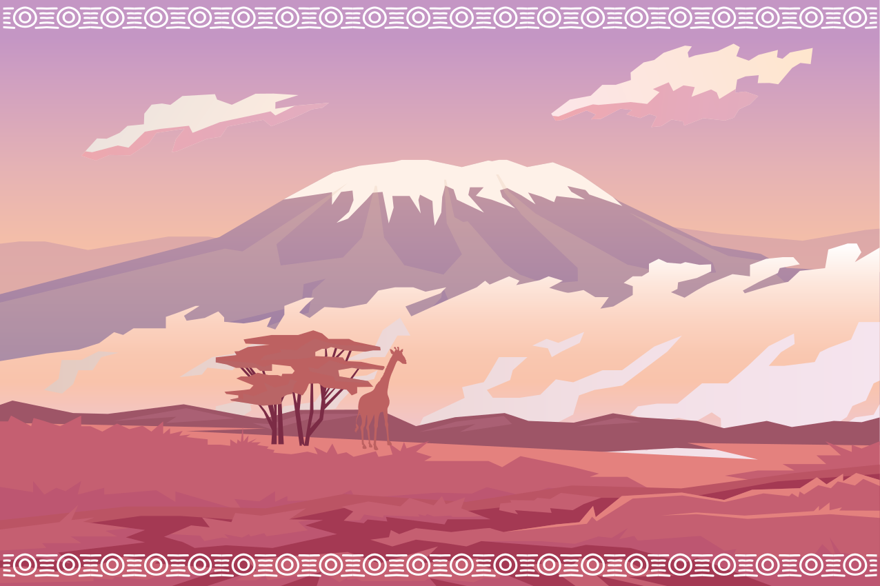 Set de table original Kilimandjaro - TenStickers