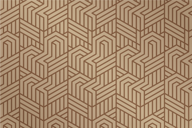 Set de table moderne finition texturée géométrique - TenStickers