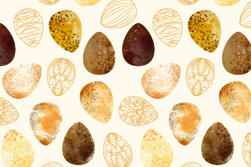 Set de table original motif œuf élégant - TenStickers