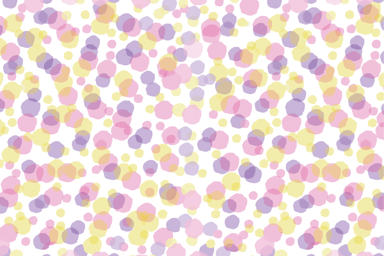 Set de table motifs abstraits colorés - TenStickers