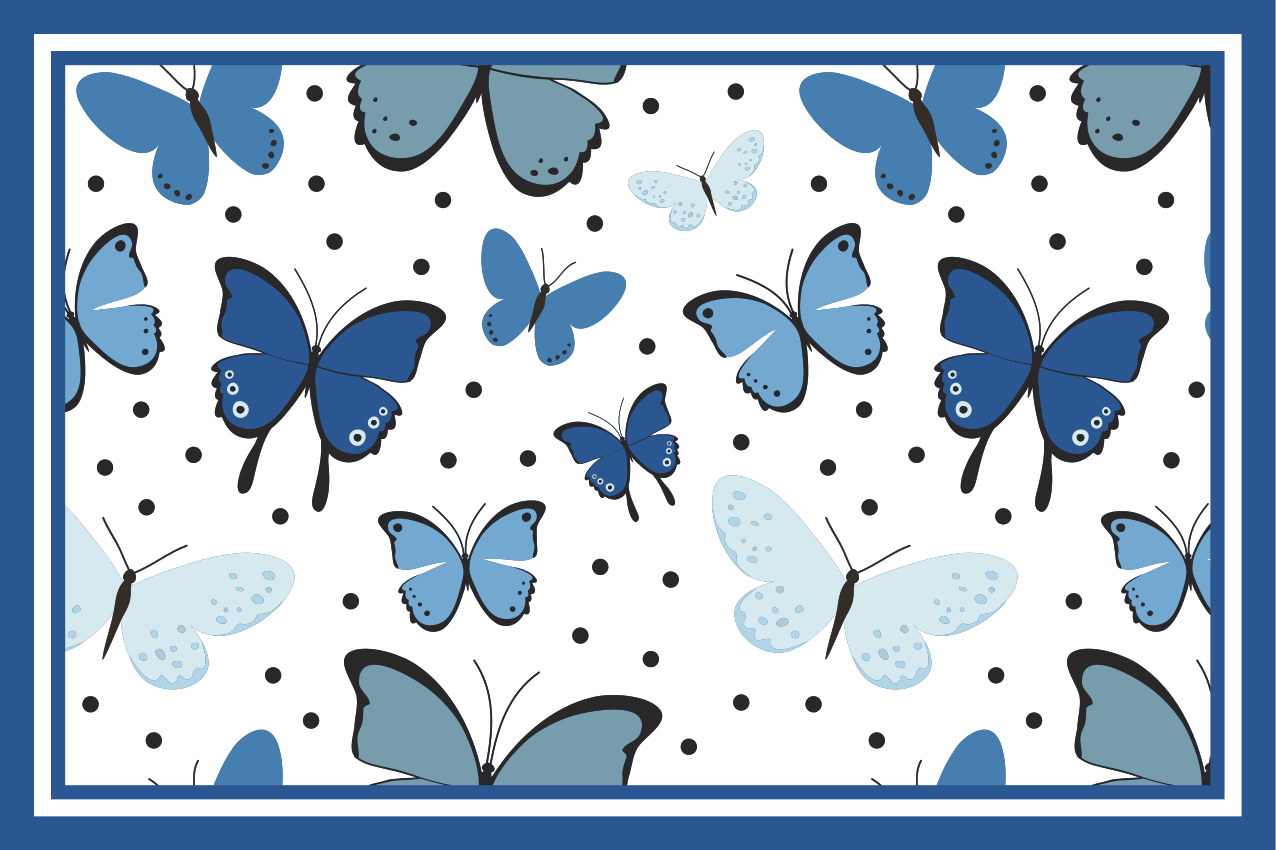 Set de table enfant motif papillon - TenStickers