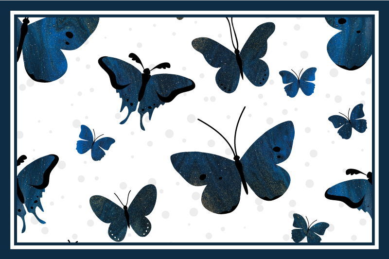 Set de table original motif papillon - TenStickers
