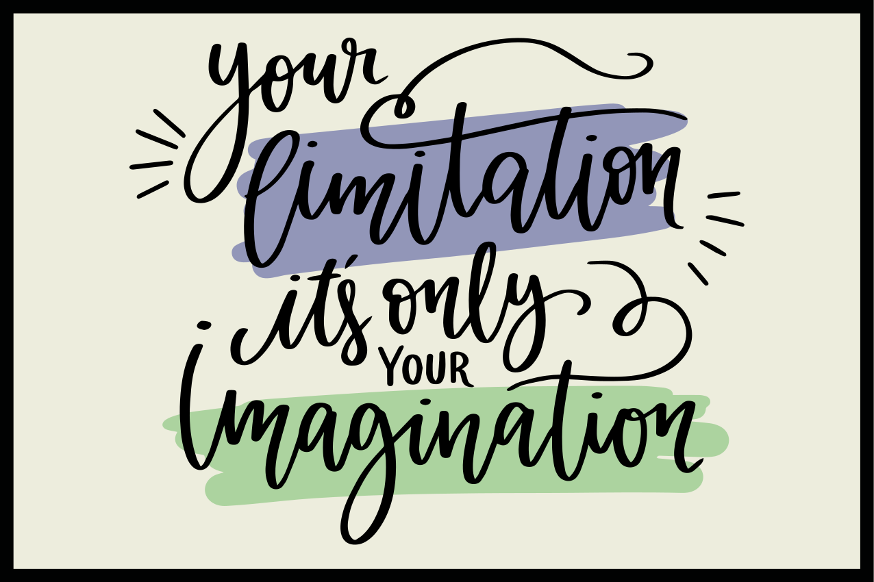 Set de table citation motivante dessin main - TenStickers