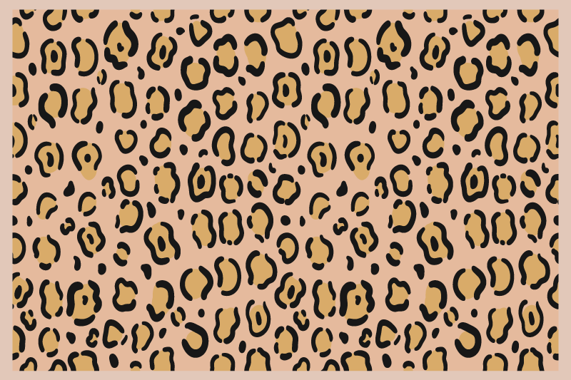 Set de table imprimé peau de léopard - TenStickers