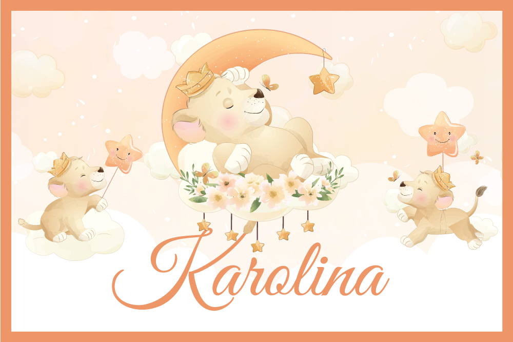 Set de table enfant petits lions amusants - TenStickers