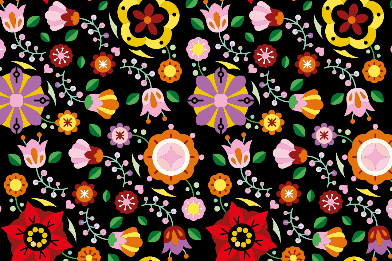 Set de table rectangulaire Motifs folkloriques polonais - TenStickers