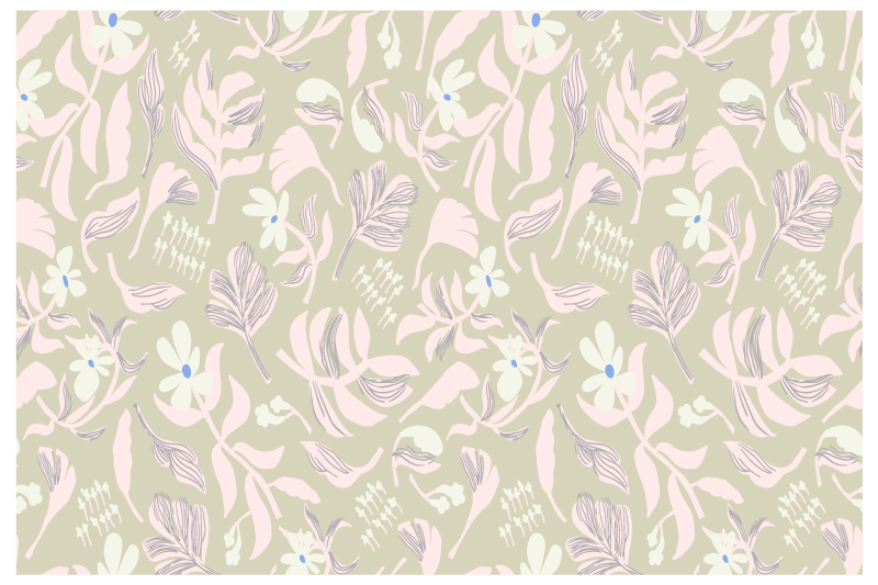 Set de table original inspiration feuille botanique - TenStickers