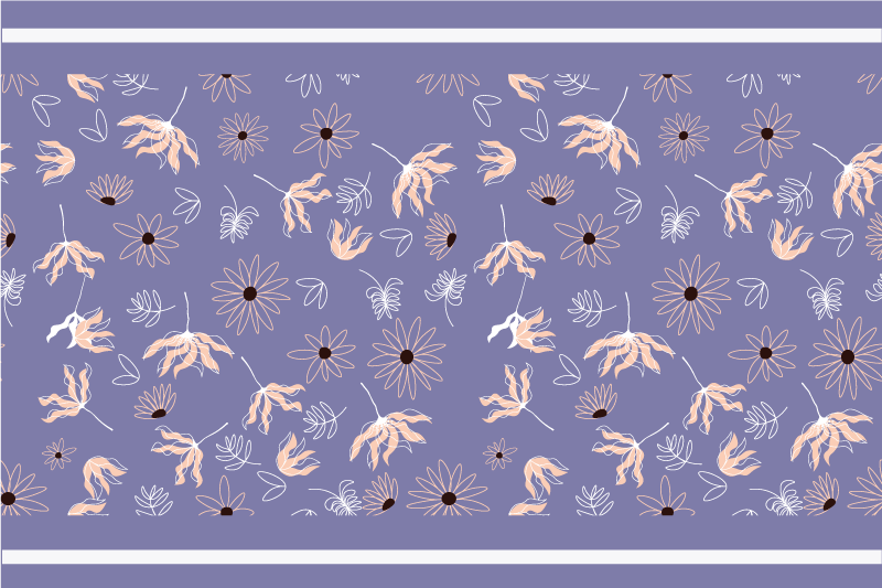Set de table éléments à motifs floraux - TenStickers