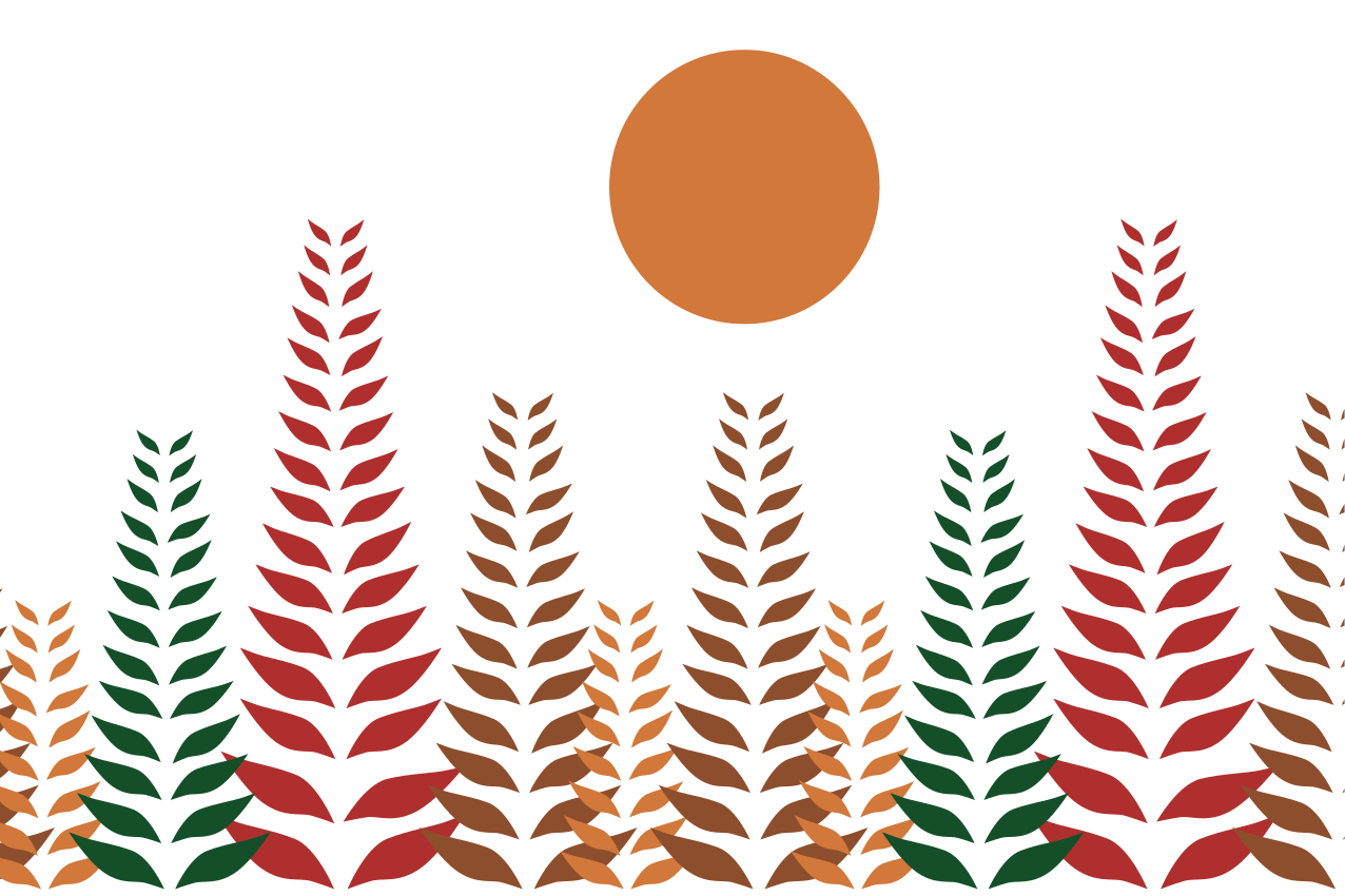 Set de table moderne motif feuilles élégant - TenStickers