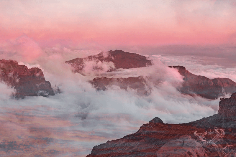 Set de table moderne paysage de montagne - TenStickers