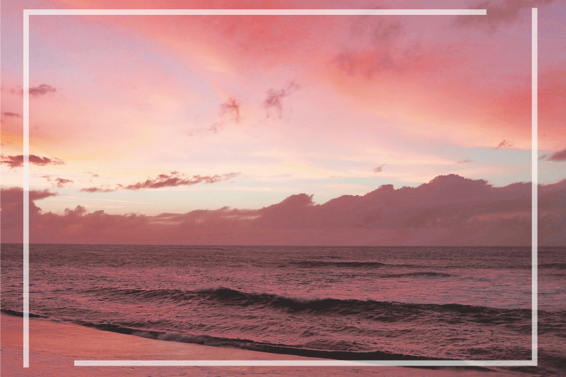 Set de table moderne crépuscule côtier serein - TenStickers