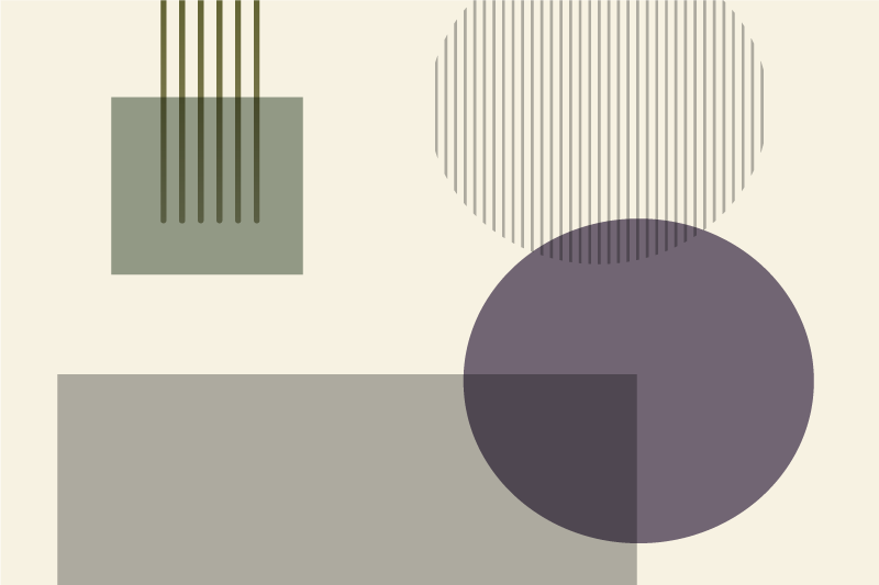 Set de table moderne motif formes géométriques - TenStickers