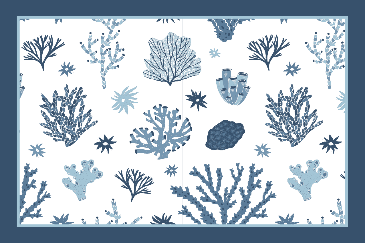 Set de table corail et plantes marines - TenStickers