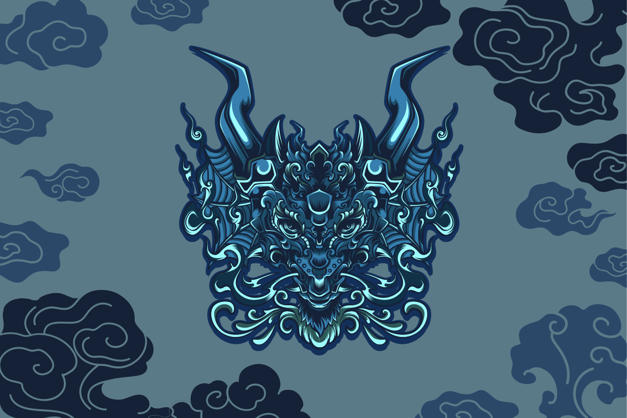 Set de table original Dragon mythique - TenStickers