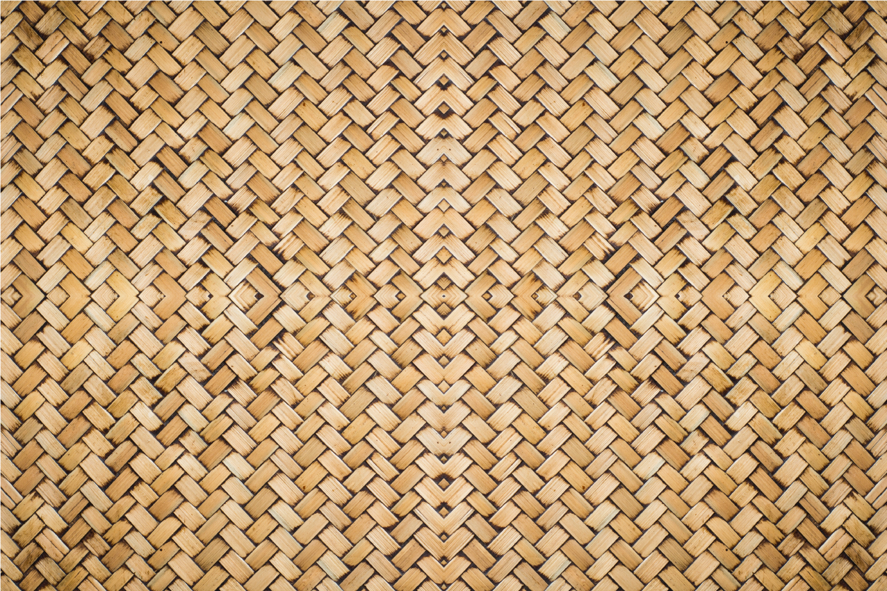 Set de table design bois Effet bambou tissé - TenStickers