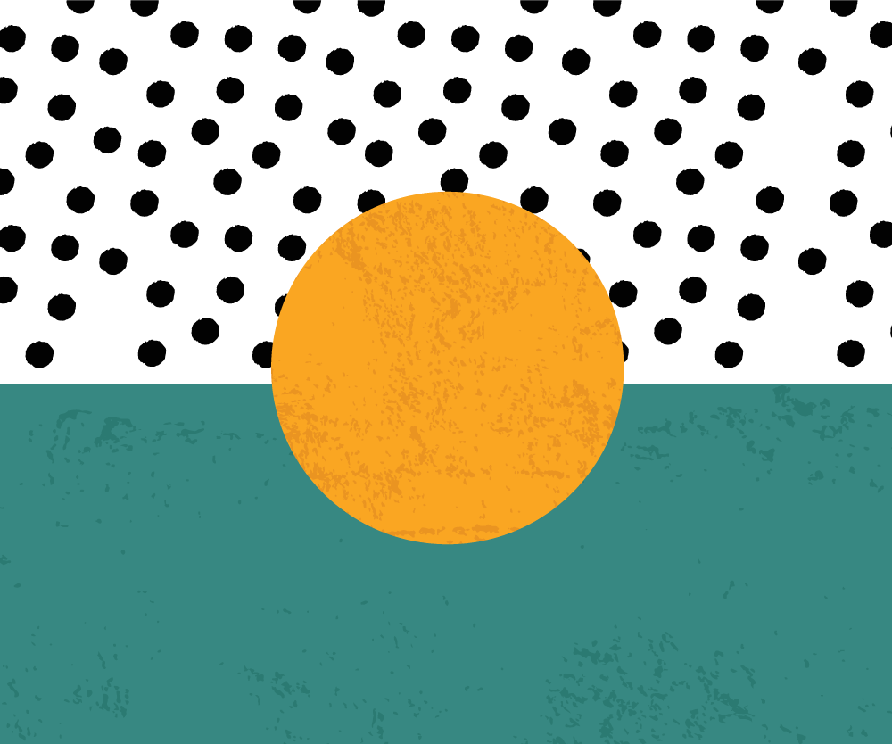 Set de table moderne à pois audacieux - TenStickers