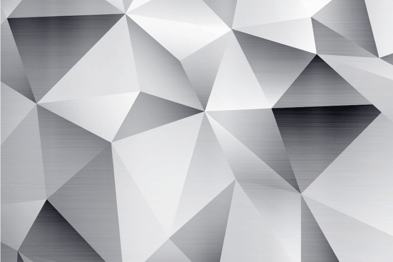 Set de table moderne motif géométrique métallique - TenStickers