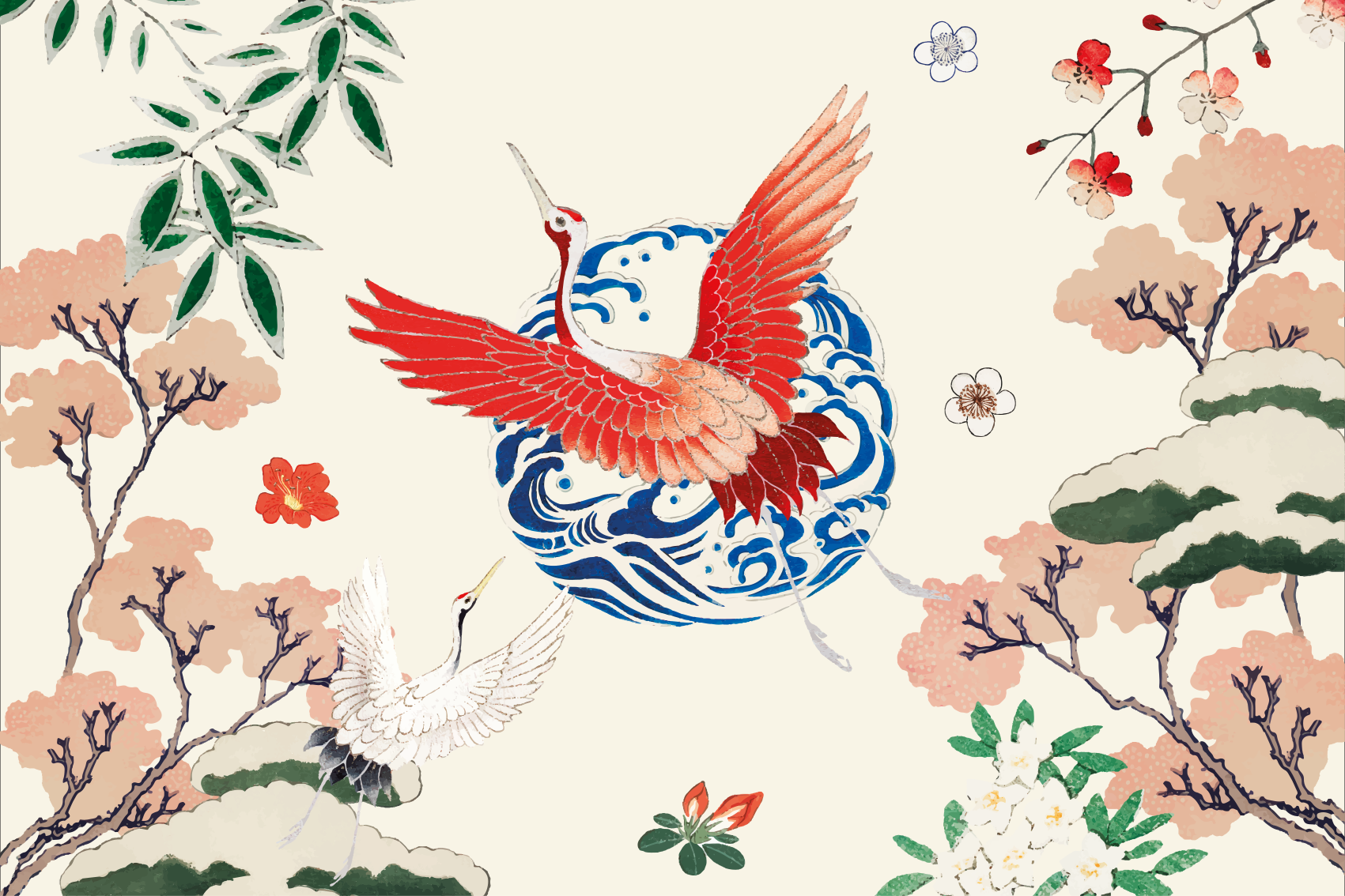 Sets de table en sticker chinoiserie - TenStickers