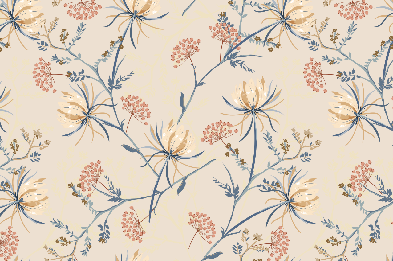 Set de table avec motifs floraux élégants - TenStickers