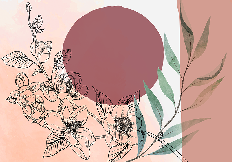 Set de table design elegant Tons roses style glamour - TenStickers