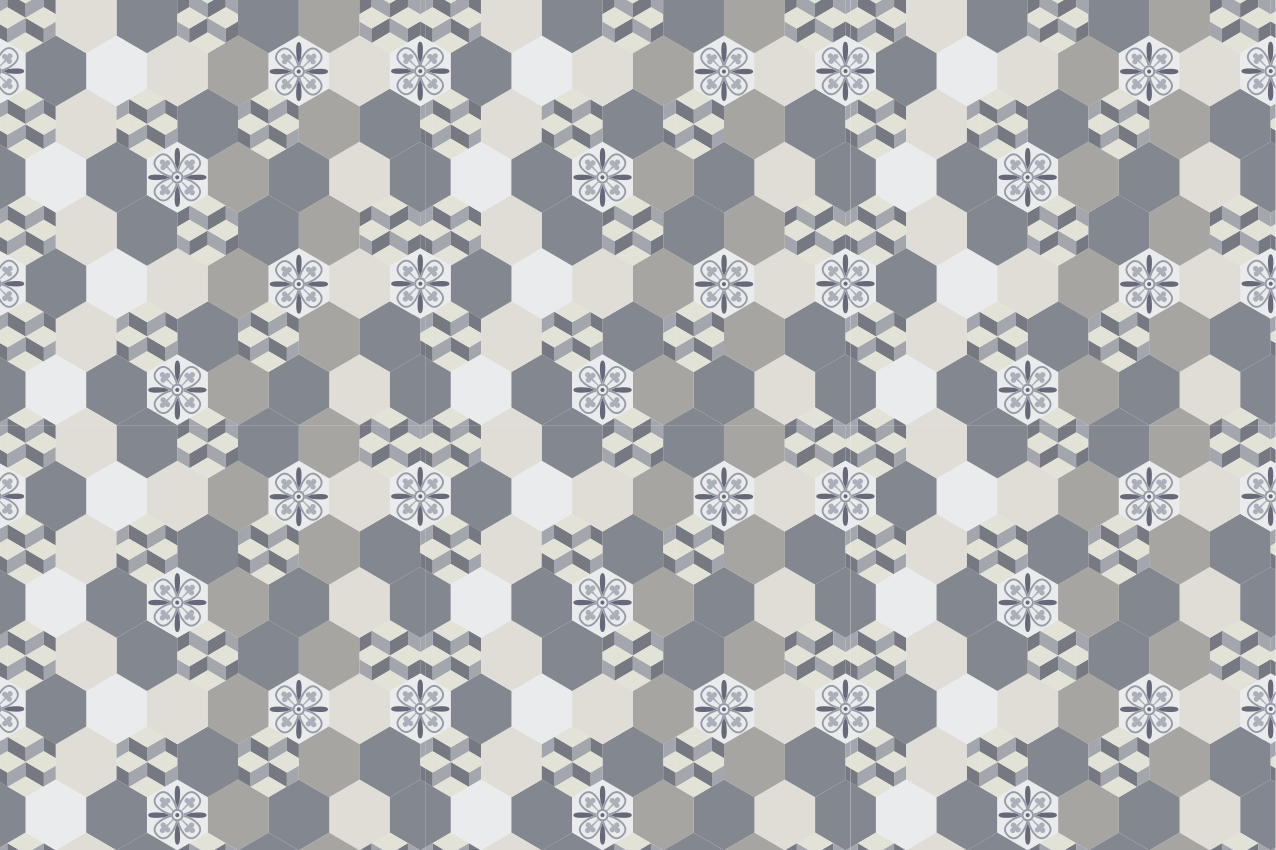 Set de table motif hexagonal géométrique - TenStickers