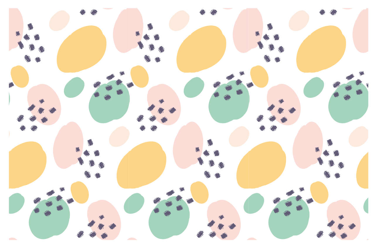 Set de table original Éléments abstraits colorés - TenStickers