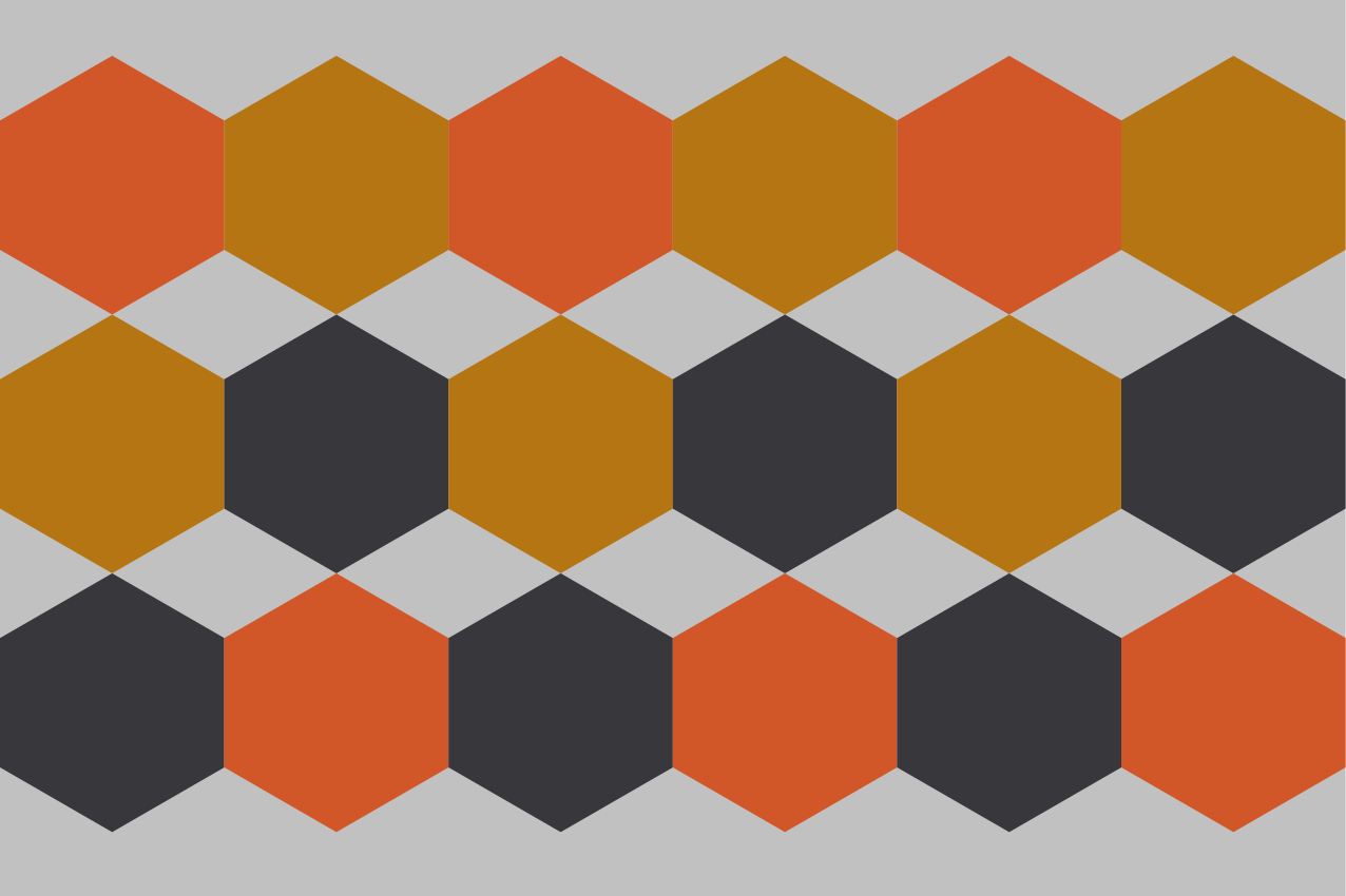 Set de table moderne motif hexagonal - TenStickers