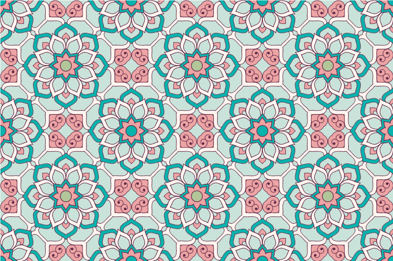 Set de table original illustration florale - TenStickers